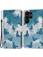 Samsung Galaxy S23 Için Ultra Pu Deri Desen Baskı Telefon Kılıfı Kart Tutucu Stand Kapağı Strap-White Bulut/mavi Kelebekler (Yurt Dışından) 1