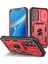Samsung Galaxy A54 5g Pc Tpu Case Kickstand, Kart Yuvası ile Şok Geçirmez Kapak, Lens Guard-Red/siyah (Yurt Dışından) 1