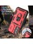 Samsung Galaxy A54 5g Pc Tpu Case Kickstand, Kart Yuvası ile Şok Geçirmez Kapak, Lens Guard-Red/siyah (Yurt Dışından) 2