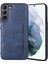 Samsung Galaxy S23 Için Hanman Mika Serisi+ Çizgiye Dönüş Anti-Cratch Telefon Koruyucusu Manyetik Kart Yuvaları Tasarım Pu Deri Kaplamalı Tpu Cep Telefon Kılıf Mavisi (Yurt Dışından) 1