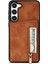 Samsung Galaxy S23 Için+ Zipper Cep Pu Deri Kaplamalı Tpu Kasa Kickstand Cüzdan Telefon Kapak-Kahverengi (Yurt Dışından) 1