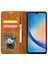 Samsung Galaxy A34 Için Fantasy Serisi 5g 5g Katlanabilir Stand Cüzdan Kılıf Deri Touch Deri Telefon Kapak-Kahverengi (Yurt Dışından) 2