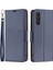 Samsung Galaxy A24 Için 4g Pu Deri Cüzdan Kapağı Litchi Dokusu Flip Stant Telefon Kasası Strap-Dark Mavi (Yurt Dışından) 1