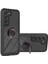 Samsung Galaxy S23 Için+ Şeffaf Kapak Ring Kickstand Pc+ Tpu Çıkarılabilir 2'si 1 Arada Telefon Vaka Black (Yurt Dışından) 1