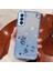 Kadem Toz Geçirmez Telefon Geri Kapağı Samsung Galaxy S21 Fe 5g, Çiçek Desen Dekor Rhinestone Glitter Tozu Esnek Tpu Cep Telefon Kılıf Mavisi (Yurt Dışından) 1
