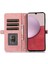 Samsung Galaxy A14 Için 5g Fermuarı Cep 9 Kart Yuvaları Pu Deri Kılıf Telefon Stand Cüzdan Kapağı Bilek Strap-Rose Altın (Yurt Dışından) 2