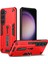 Samsung Galaxy S23 Tpu+Pc Anti-Drop Kapak Silikon Halka Strap-Red ile Gizli Kickstand Telefon Kasası (Yurt Dışından) 1