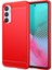 Samsung Galaxy Için M54 5G/F54 5g Esnek Tpu Kapak Karbon Fiber Fırçalanmış Telefon Kabuğu Kırmızısı (Yurt Dışından) 1