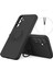 Samsung Galaxy A54 5g Yüzük Kickstand Telefon Kılıfı Sıvı Silikon Kapak Bilek Halat-Black (Yurt Dışından) 1