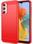 Samsung Galaxy M14 Için 5g Karbon Fiber Doku Şok Geçirmez Fırçalanmış Tpu Telefon Kasası Cep Telefonu Kapak-Kırmızı (Yurt Dışından) 1