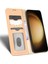Samsung Galaxy S23 Için+ Manyetik Oto-Absorbed Stand Kılıfı Doku Pu Pu Deri Telefon Cüzdan Kapak Bej (Yurt Dışından) 2