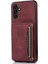 Samsung Galaxy A13 Için 5g Trı Kat Cüzdan Cep Telefonu Kasası Pu Deri Kaplamalı Tpu Şok Geçirmez Kapak Kickstand-Wine Red ile (Yurt Dışından) 1