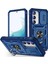 Samsung Galaxy S23 Için Yumruğa Karşı Telefon Kılıfı Kickstand Card Tutucu Ile Telefon Kameralı Kameralı Kapak Mavisi (Yurt Dışından) 1