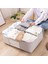 KF0035 Stili 63X43X21CM 3 Boyutlu Dokunmamış Yorgan Saklama Çantası Battaniye Yorgan Dolap Organize Giyim Çantası Elbise Dolabı Organizatör Katlanabilir Saklama Çantası (Yurt Dışından) 4