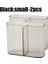 2pcs Small Black Style Plastic Makeup Bathroom Storage Box Cosmetic Organizer Desktop Make Up Jewelry Storage Case Sundries Table Container Organizer (Yurt Dışından) 1
