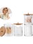 Qtip Holder A Style Makeup Organizer Cotton Swabs Qtip Container,cosmetic Makeup Cotton Pad Organizer Bathroom Jewelry Storage Box With Bamboo Lids (Yurt Dışından) 2