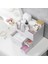 White Upper Layer Style Oneup Double-Layer Plastic Cosmetic Storage Box Desktop Storage Box Drawer Jewelry Makeup Lipstick Organizer Bathroom Organizer (Yurt Dışından) 3