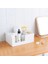 White Upper Layer Style Oneup Double-Layer Plastic Cosmetic Storage Box Desktop Storage Box Drawer Jewelry Makeup Lipstick Organizer Bathroom Organizer (Yurt Dışından) 4
