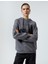 Kapşonlu Sweatshirt Baskılı Uzun Kollu 3