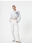 Crop Sweatshirt Bisiklet Yaka Baskılı 2