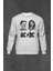Gri Sweatshirt Ac Dc Tesla Edison Doğru Akım Baskılı Unisex Sweat 1