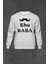 Gri Sweatshirt The Baba Daddy Oldum Babalar Günü Yeni Doğan Baskılı Unisex Sweat 1