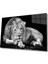 Aslan Hayvan Cam Tablo 36 x 23-Mıyrem 1