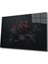 Siyah Çiçek Illüstrasyon Cam Tablomıyrem36 x 23-Mıyrem 1