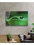 Su Damlası Yeşil Yaprak Cam Tablo 36X23-MIYREM 2