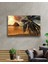 Gün Batımı Deniz Palmiye Manzara Cam Tablo 36X23-MIYREM 2