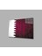 Katar Bayrağı Cam Tablo Qatar Flag 36X23-MIYREM 1