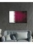 Katar Bayrağı Cam Tablo Qatar Flag 36X23-MIYREM 2