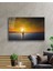Gün Batımı Deniz Yelken Cam Tablo 36X23-MIYREM 2
