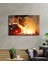 Beyaz Kedi ve Sarı Işık Cam Tablo Yellow Cat And Lights 36X23-MIYREM 2