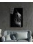 Siyah Beyaz Kadın Portresi Cam Tablo Portrait 36X23-MIYREM 2