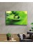 Su Damlası Yeşil Yaprak Cam Tablo 36X23-MIYREM 2