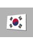 Güney Kore Bayrağı Cam Tablo South Korea Flag 36X23-MIYREM 1