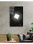 Siyah Beyaz Aşağıdan Yukarı Doğru Geometrik Cam Tablo 36X23-MIYREM 2