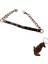 Köpek kolyesi deri siyah antik zincirli genişlik:1cm boyun ölçüsü:M.30-40 cm dog collar K1-5M 2