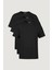Erkek Çok Renkli T- Shirt Regular Fit Rahat Kesim Bisiklet Yaka 3'lü Basic Tişört Paketi 1