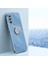 Samsung Galaxy F13 Için Xinli 4g Hassas Lens Kesim Anti-Fall Anti Anti Tele Kılıfı Kickstand Elektroliz Altın Kenar Yumuşak Tpu Kapak Mavisi (Yurt Dışından) 2