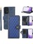 Samsung Galaxy A53 5g Birden Fazla Kart Yuvası Rhombus Deri Kasa Fermuar Cep Telefonu Kapak-Mavi (Yurt Dışından) 1