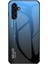 Samsung Galaxy A24 Için 4g Gradyan Renk Geri Slim Kılıf Pc+Tpu+Temperli Cam Telefon Kapak Sınıflandırıcı Mavi Siyah (Yurt Dışından) 1