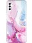 Samsung Galaxy A54 5g Mermer Desen Telefon Tpu Kasası Kaplama Imd Imd Telefon Kapak Pembe/mavi (Yurt Dışından) 1