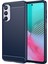 Samsung Galaxy Için Fırçalı Kabuk M54 5G/F54 5g Karbon Fiber Doku Telefon Kılıf Telefon Tpu Kapak-Mavi (Yurt Dışından) 1