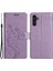 Samsung Galaxy M54 5G/F54 Için 5g Telefon Kılıfı Baskılı Kelebekler Pu Deri Cüzdan Kapak Stand Strap-Ims Purple (Yurt Dışından) 1