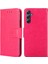 Samsung Galaxy Için M54 5G/F54 5g Telefon Kılıfı Dokulu Cüzdan Stand Güçlü Manyetik Kapatma Pu Deri Kapak-Rose (Yurt Dışından) 1