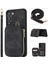 Samsung Galaxy S23 Için Telefon Kılıfı Fermuar Kart Yuvaları Kickstand Deri Kaplamalı Tpu Kapak Straps-Black (Yurt Dışından) 1