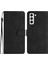 Samsung Galaxy S22+ 5g Stand Cüzdan Folio Flip Case Butterfly Baskalı Sıçrama Deri Deri Kapak Black (Yurt Dışından) 1