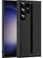 Samsung Galaxy S23 Ultra Litchi Doku Pu Deri Kaplamalı Pc+Tpu Telefon Kapağı Bilek Bantlı (Yurt Dışından) 1